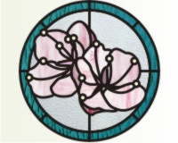 (image for) Two cherry blossoms round