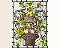 (image for) Urn and flowers 18.635 x 24.635