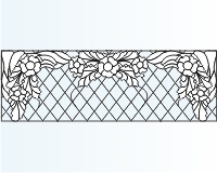 (image for) Victorian transom 29.75 x 9.75