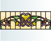 (image for) Victorian transum stained glass pattern