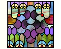 (image for) Wild spring colors (geometric floral)