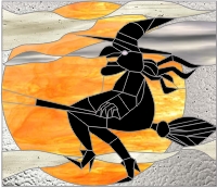 (image for) Halloween Witch and moon