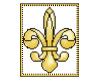 (image for) Fleur-de-lis cross stitch