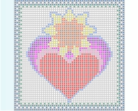 (image for) Simple flower and hearts variation 2
