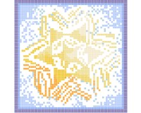 (image for) Hebrew and Christmas star counted cross stitch