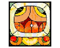 (image for) xst Mayan 3 akbal sun (counted cross stitch)