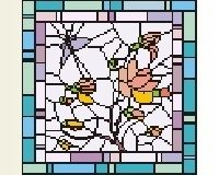 (image for) Nikki's rose plain color cross stitch
